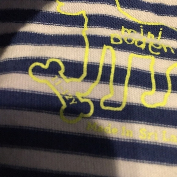 Mini Boden Blue and White Striped Shirt 11-12Y - Picture 4 of 4